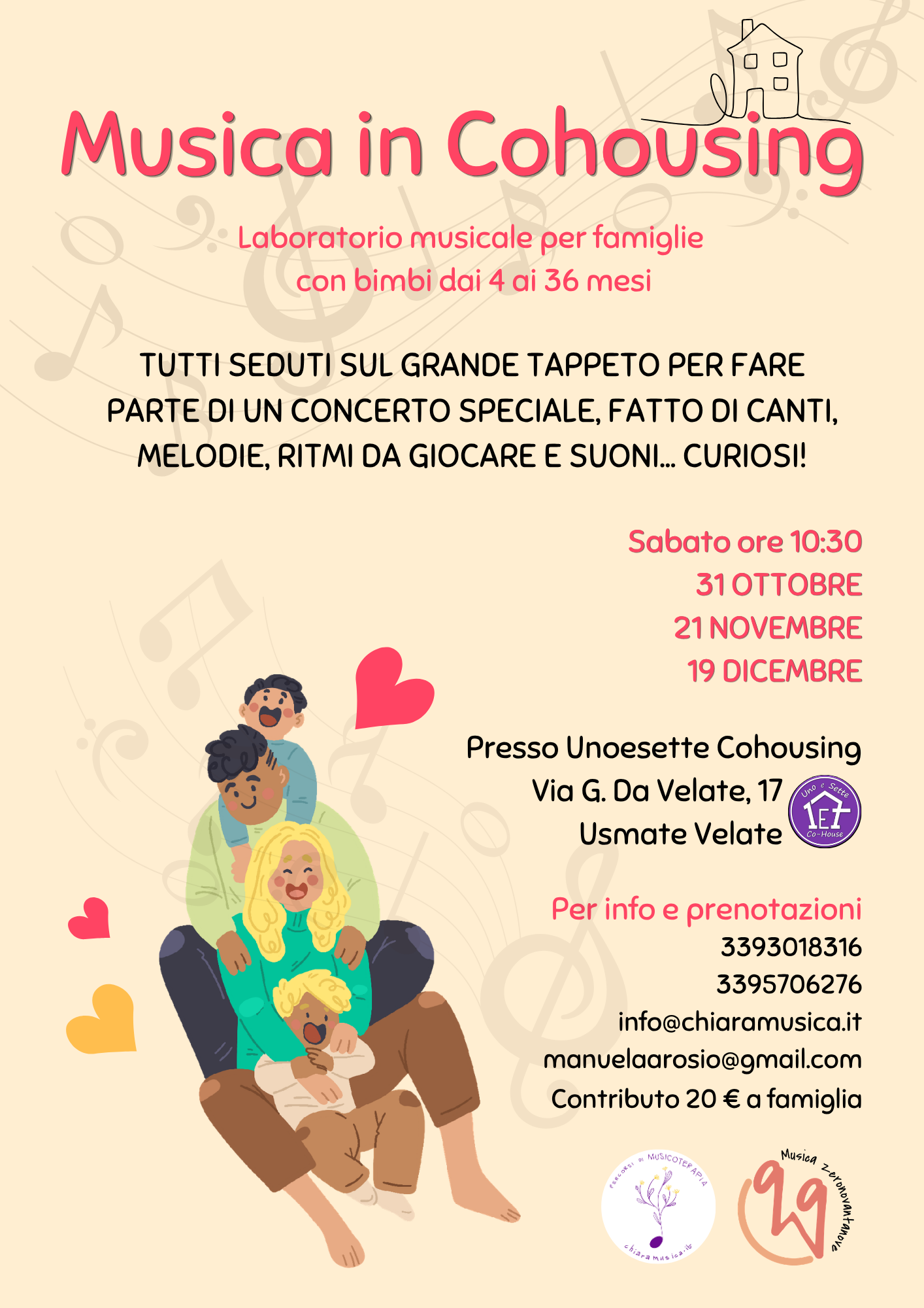 musica in cohousing autunno 2026